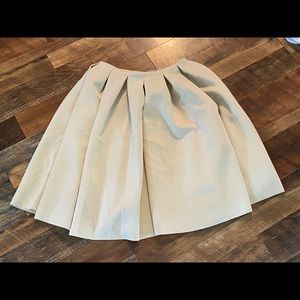 ASOS Beige pleated midi skirt
